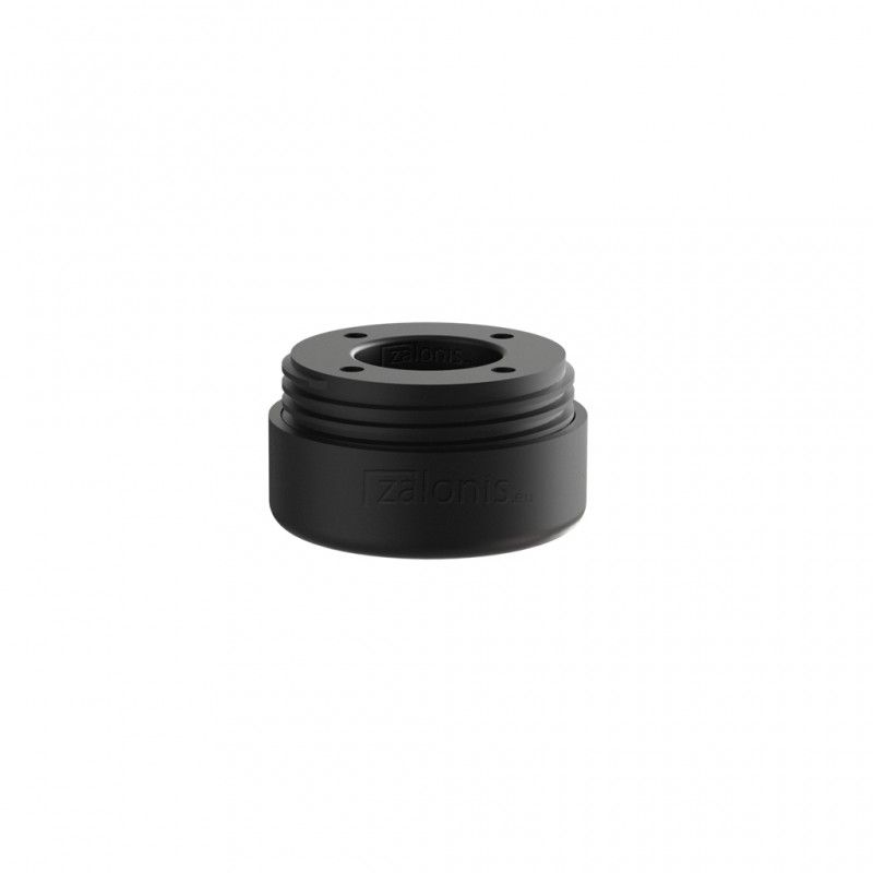 ADJUSTABLE PLASTIC SOFA LEG D.54 / H.19-27 / MAT BLACK